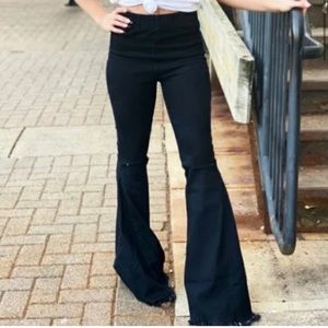 NWOT Distressed Stretch Bell Bottoms
